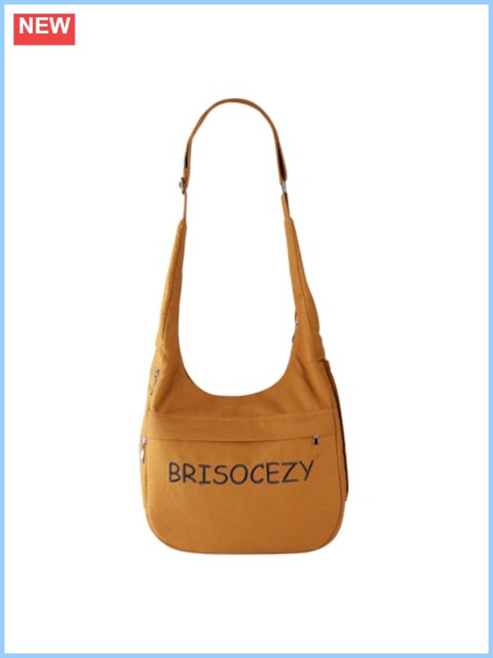 Waterproof Nylon Crossbody Bag Lightweight Adjustable Strap Travel